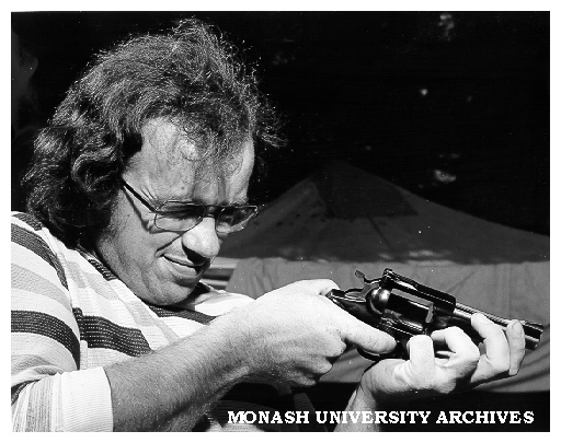 Science student Michael Phillips representing Pistol Club