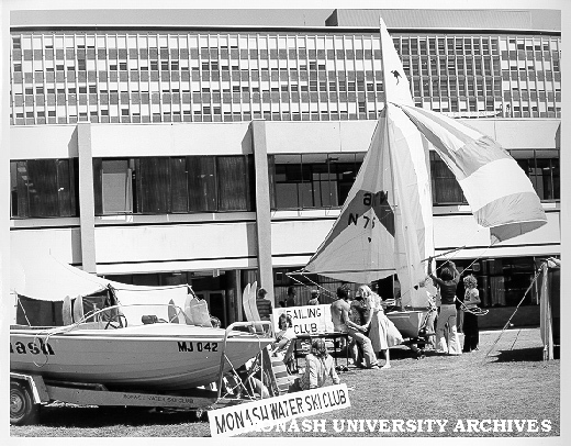 Sailing and Water Ski Clubs' displays in the forum