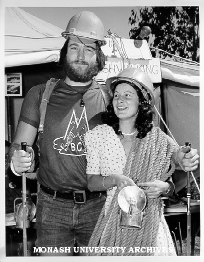 Bushwalking Club members Anne Huntsman and Rod Watson