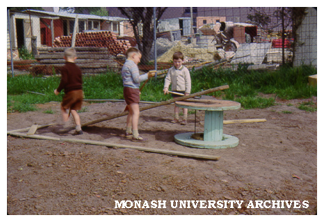 Children playing at Birch Cottage