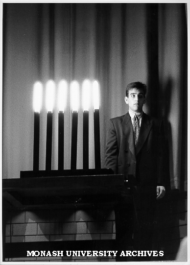 Memorial candles at Holocaust Commemoration Service