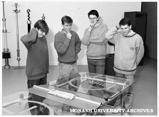 University Challenge team at Gallery exhibition
