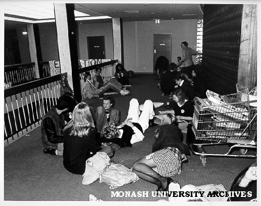 Students occupying University Offices