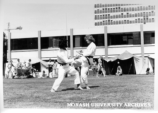 Tae Kwon Do Club demonstration, Orientation Week