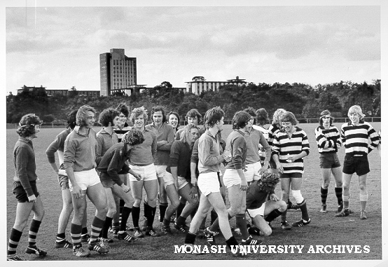 Monash and Melbourne University medical students football teams