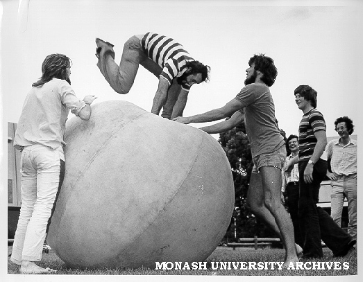 Superball 'new games' activity, Orientation Week