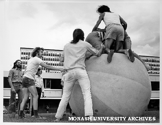 Superball 'new games' activity, Orientation Week