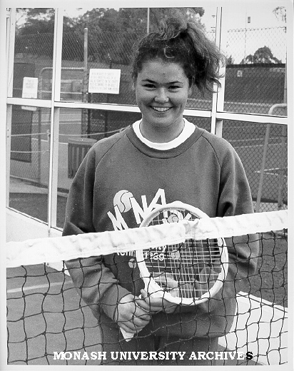 Women's squennis title winner Susan Pascoe