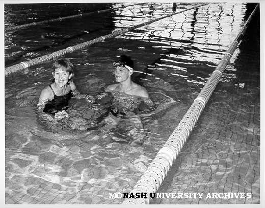 Swimming coordinator Sandra Bingham