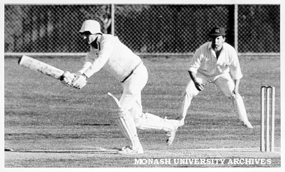 Allan McAllister playing in Monash A Grade cricket final