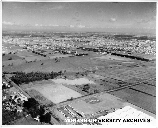 Aerial view of Clayton site