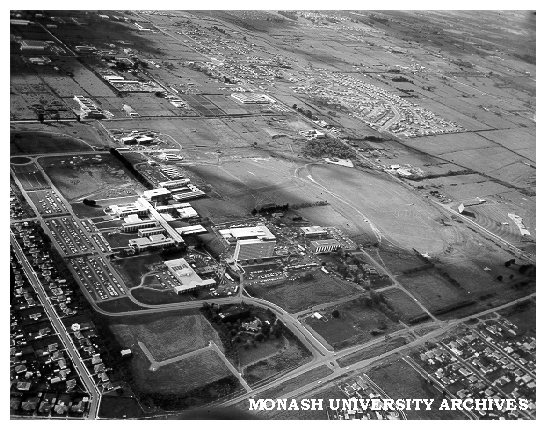 Aerial view of site from south west corner