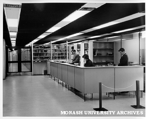 Hargrave library circulation desk