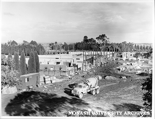 Construction of Medical building, 8 June 1962