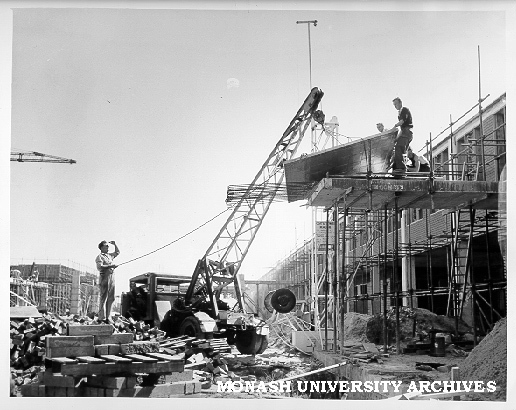 Construction work on Science buildings