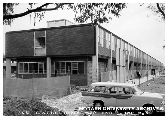 Central Science block, 1 April 1961