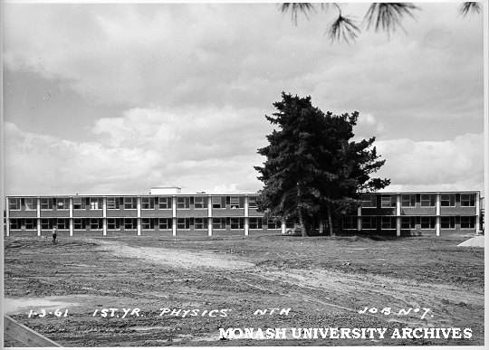First year Physics building, 1 March 1961
