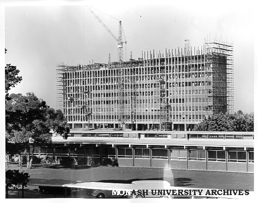 Humanities building under construction