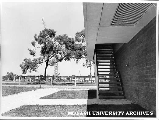 Engineering [?] buildings under construction