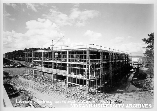 Science-Engineering library under construction, 30 August 1961