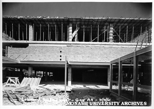 Science-Engineering library under construction, 31 August 1961