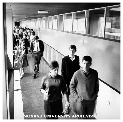 Opening ceremony visitors touring Science buildings