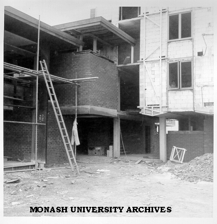 Deakin Hall under construction, 16 January 1962