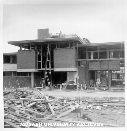 Deakin Hall under construction, 16 January 1962