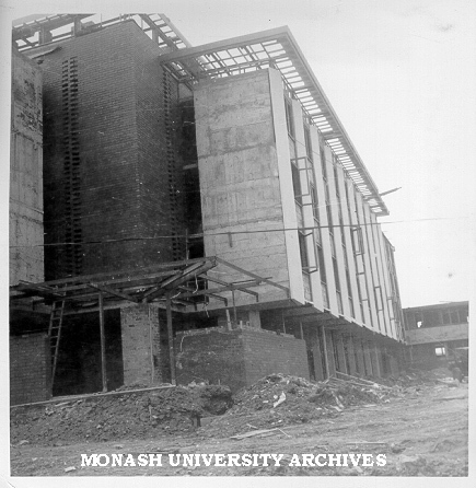 Deakin Hall under construction, 16 January 1962