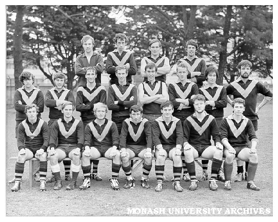 New England University Australian Rules Football Team - Intervarsity, Monash 1970