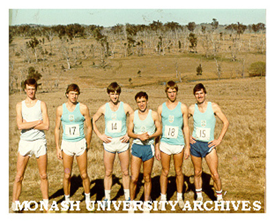 Intervarsity Cross Country Team, Angus MacMillan, Jason Pennell, David Singleton, Ian Leitch, Richard Eustace, Robert Meiseleach