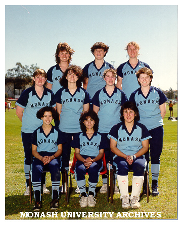 Monash Women's Softball team