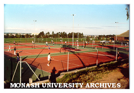 Tennis courts adjoining Sports and Recreation Centre