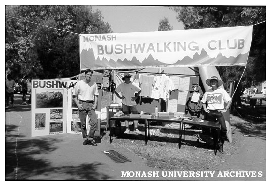 Bushwalking Club display, Orientation