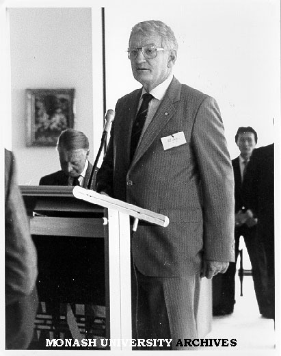 Mr Will Bailey, at launch of Monash-ANZ Centre for International Briefing