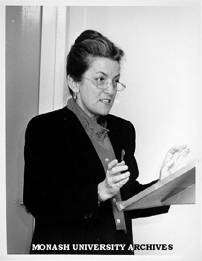 Ms Ann Morrow launching the degree of Doctor of Education