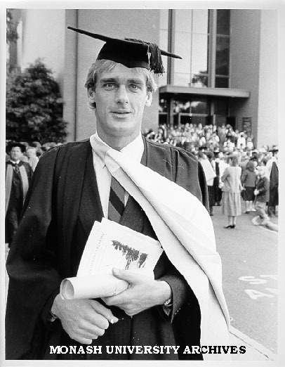 Peter Moore after graduating Bachelor of Laws