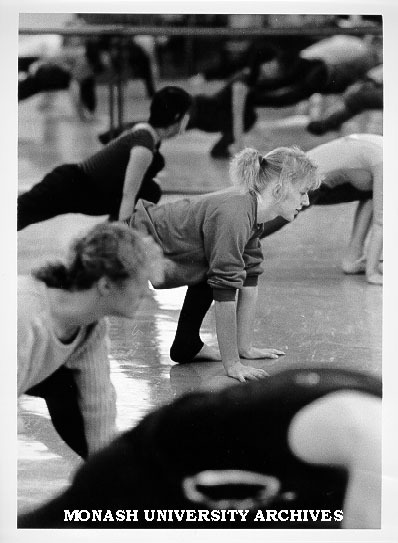 Jazz ballet workshop with Science student Tess Meahger (centre)