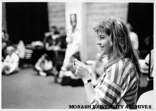 Playbox's Carol Patullo supervising Theatre Sports workshop