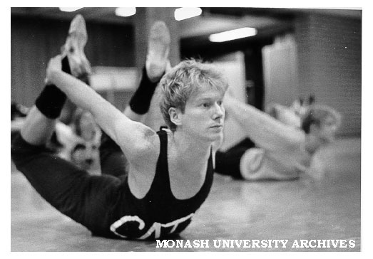 Student David Cookson at jazz ballet workshop