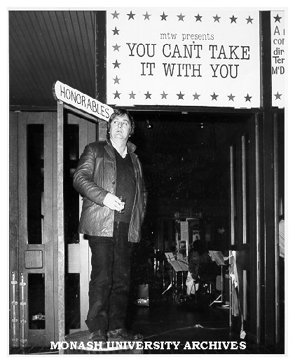 Barry Dickins launching Monash Festival of Theatre