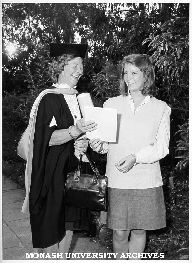 Mrs Mary Syme and daughter Jenny