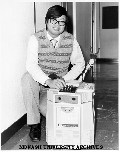 Lecturer in Robotics, Dr Ken Wong with American robot kit