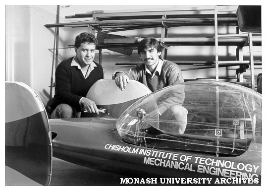 Chisholm 80 one of two Chisholm entries in Shell Mileage Marathon with Mechanical Engineering students Mr Dominique Adrien and Mr Dennis Stathos