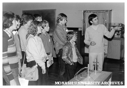 Dr John Chamberlain with visitors to CIT School of Engineering Activity Day