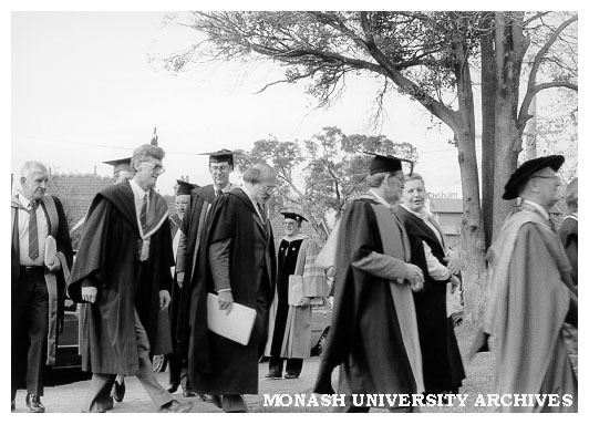 Academic Procession arriving for Chisholm conferring ceremony
