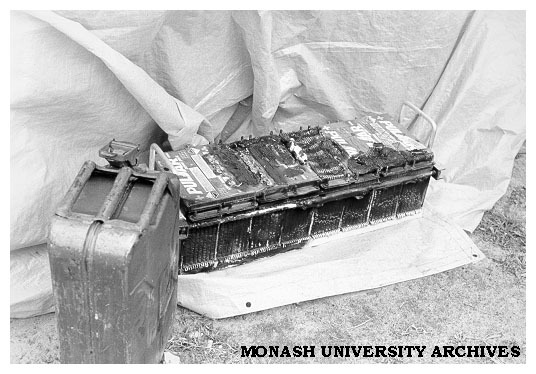 Burnt out batteries of Desert Cat