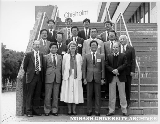 Mr Michael Collins (front left) with Daimaru executives