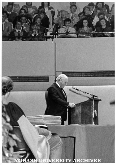 Mr Raymond Hornsby delivering Occasional Address