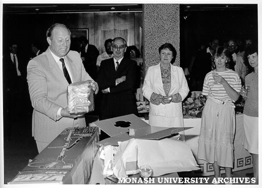 Retirement function for Dean of Art and Design, Harold Farey